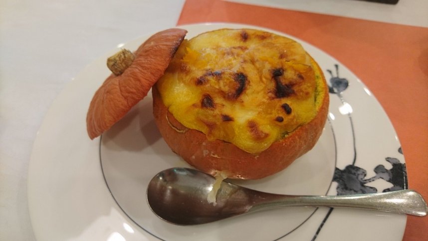 坊ちゃんかぼちゃのグラタン